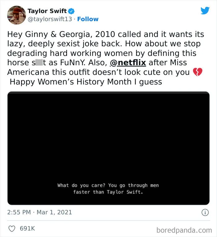 Taylor Swift Responds To A Joke Made About Her In Netflix Show "Ginny & Georgia"