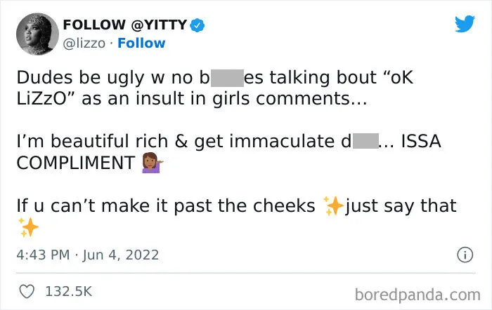 Lizzo Claps Back At Men Who Use Her Name As An Insult To Women
