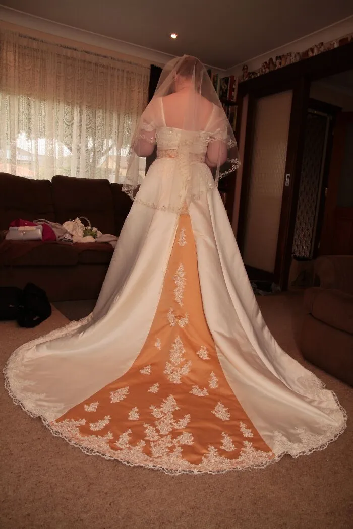 My Fairly Traditional Dress With A Gold Highlight