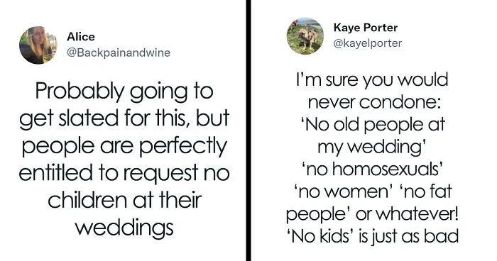 People Are Sharing Their Opinions On “No Children” Policy At Weddings, Heated Debate Ensues
