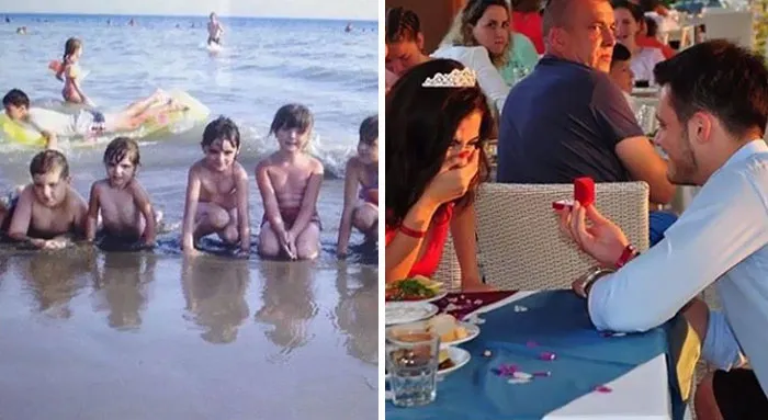 The Kid Floating In My Family Photo Is Now My Fiance