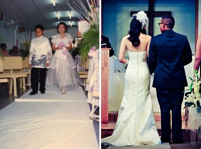 15 Years Later, Walking Down The Aisle Again. But This Time, For Our Wedding