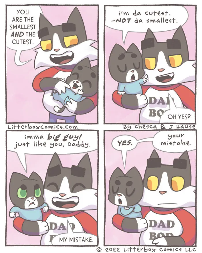 I Illustrate My Experience As A Modern-Day Parent In 30 Comics With A Feline Twist (New Pics)