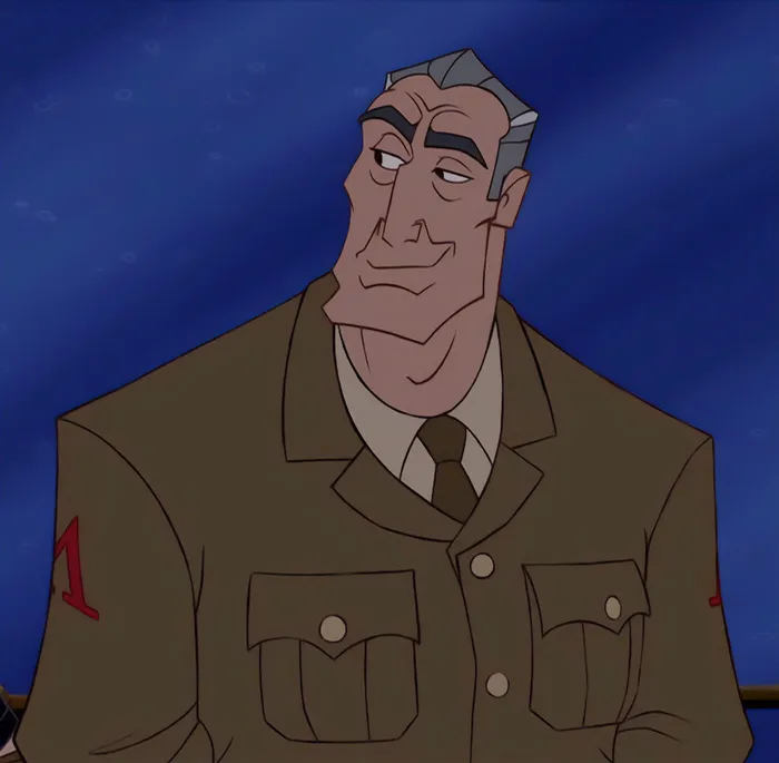 Lyle Tiberius Rourke wearing green uniform