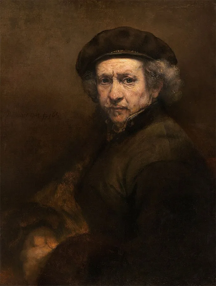 Self-Portrait By Rembrandt Van Rijn