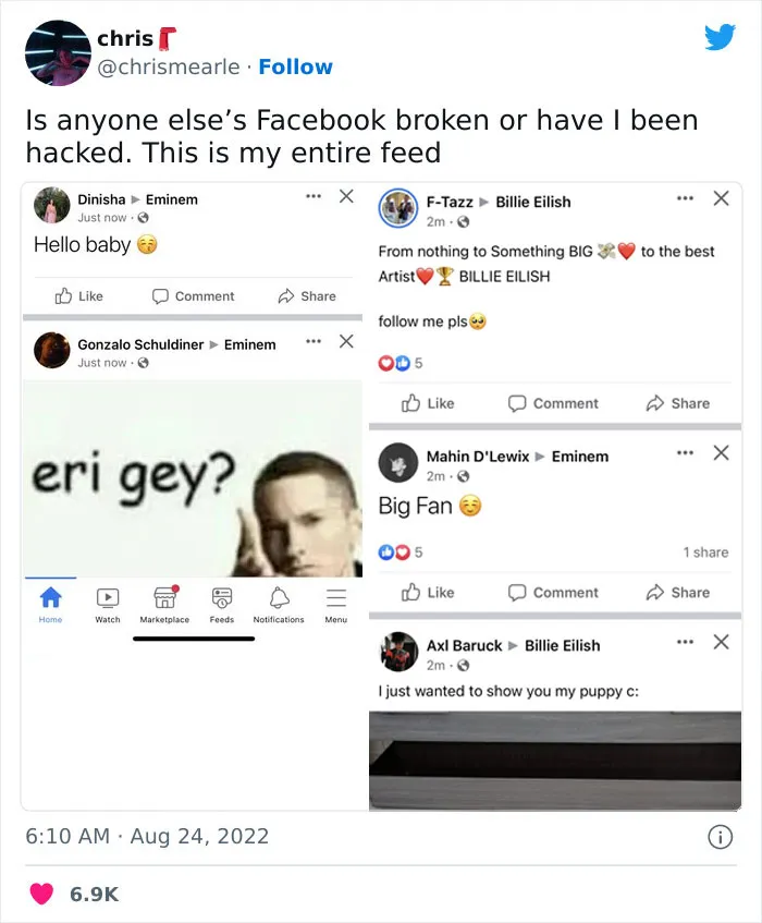 Newest Facebook Feed Glitch Has The Internet In Stitches (35 Reactions)