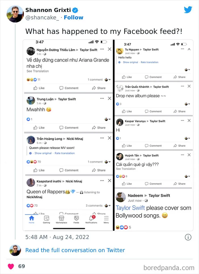 Newest Facebook Feed Glitch Has The Internet In Stitches (35 Reactions)