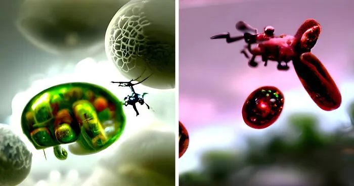 I Use AI To Create Images Of Our Future Where The Pollution Coupled With This New Intelligence Becomes The Catalyst For The Next Evolutionary Step For Earth (12 Pics)