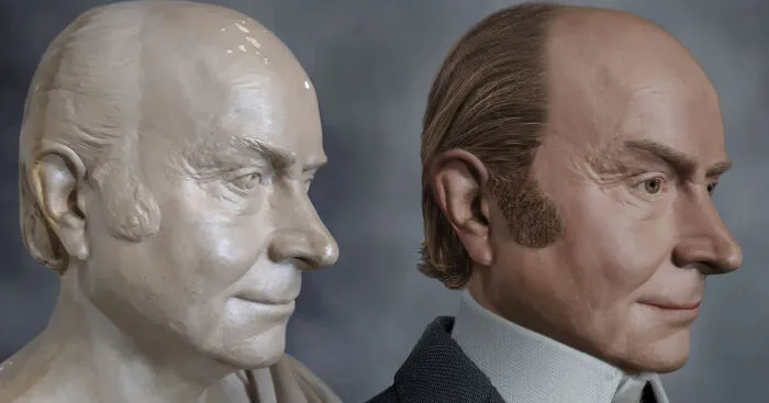 New, Never Before Seen, Real-Face Images Of 6th U.S. President John Quincy Adams I Created From His Life Mask