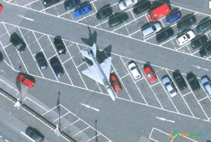 "Jet Fighter On A Parking Lot". Location: Hagen, Germany
