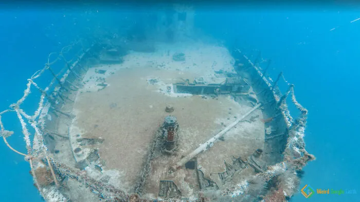 Nave hundida. Golfo de México