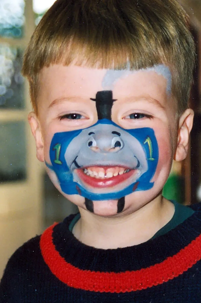 Some Interesting Face Paint I Had Done As A Child