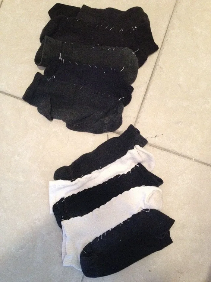 My Grandmother Took Various Socks From My Laundry Basket And Sewed Them Into A Pair Of Tiny Rugs. I Have No Clue Why