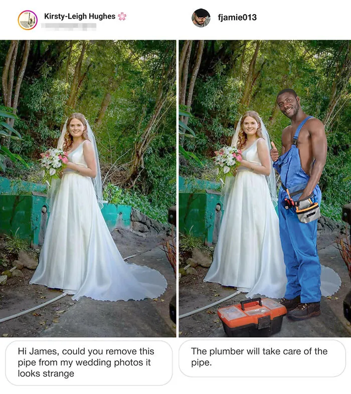 New Hilarious Photoshop Edits By Master Troll James Fridman Who Takes Photo Requests Too Literally (18 Pics)