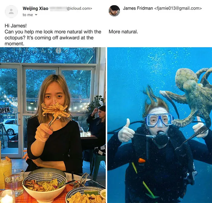 New Hilarious Photoshop Edits By Master Troll James Fridman Who Takes Photo Requests Too Literally (18 Pics)
