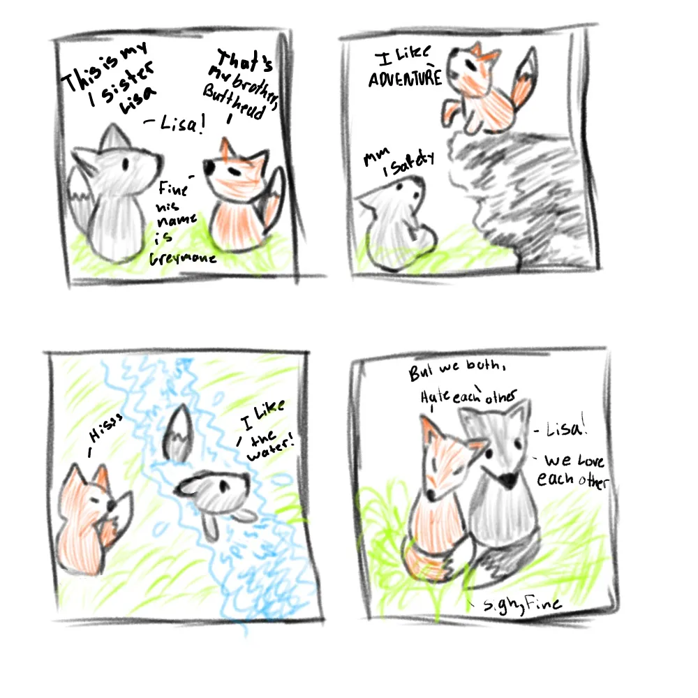 The Lives Of Two Fox Siblings