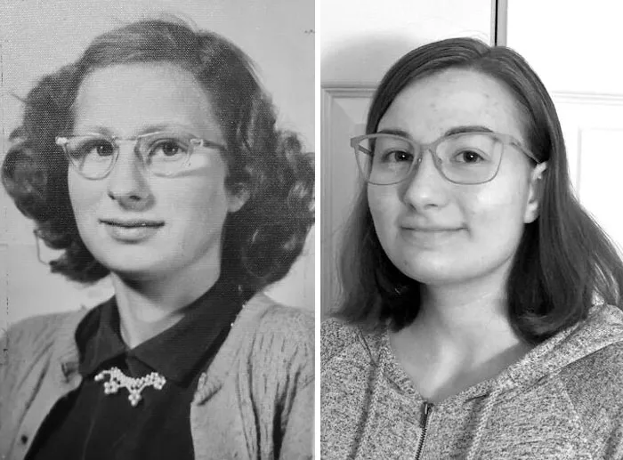 My Nana And My Little Sister, 64 Years Apart. They're Nearly Identical