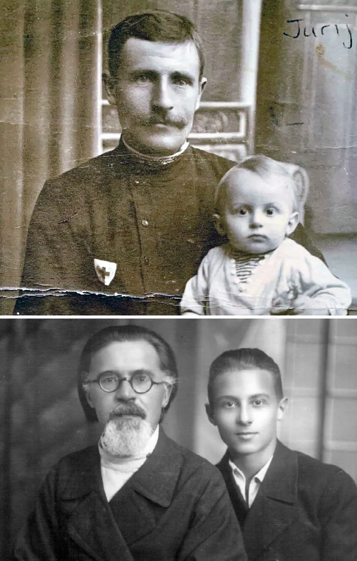 My Father And His Father, In Kiev When He Was A Baby In 1920, And Then In Poland In 1941 Shortly Before He Was Picked Up And Put In Labor Camp