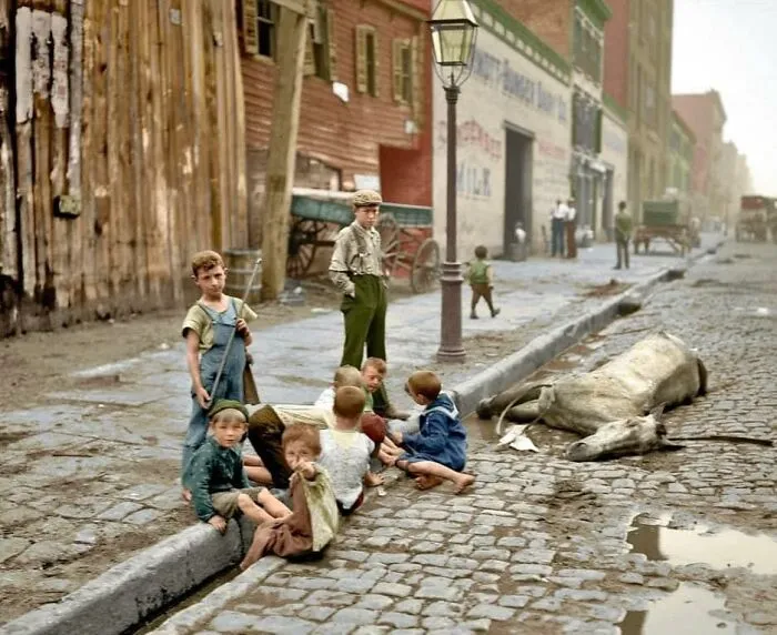 Ciudad de Nueva York, década de 1900 (colorizada)
