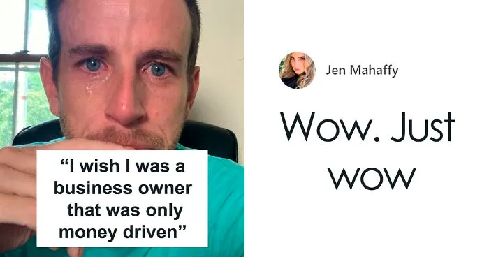 CEO Posts A Crying Selfie After Laying Off Employees, Receives A Major Backlash
