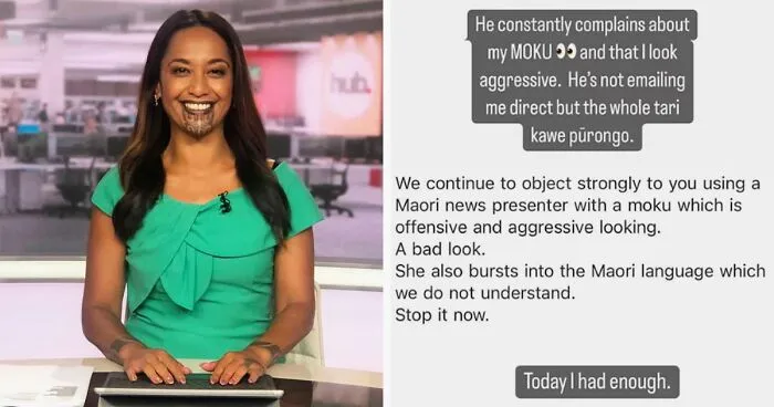 New Zealand Newscaster Claps Back At Man Constantly Complaining To Her News Station About Her Māori Face Tattoo