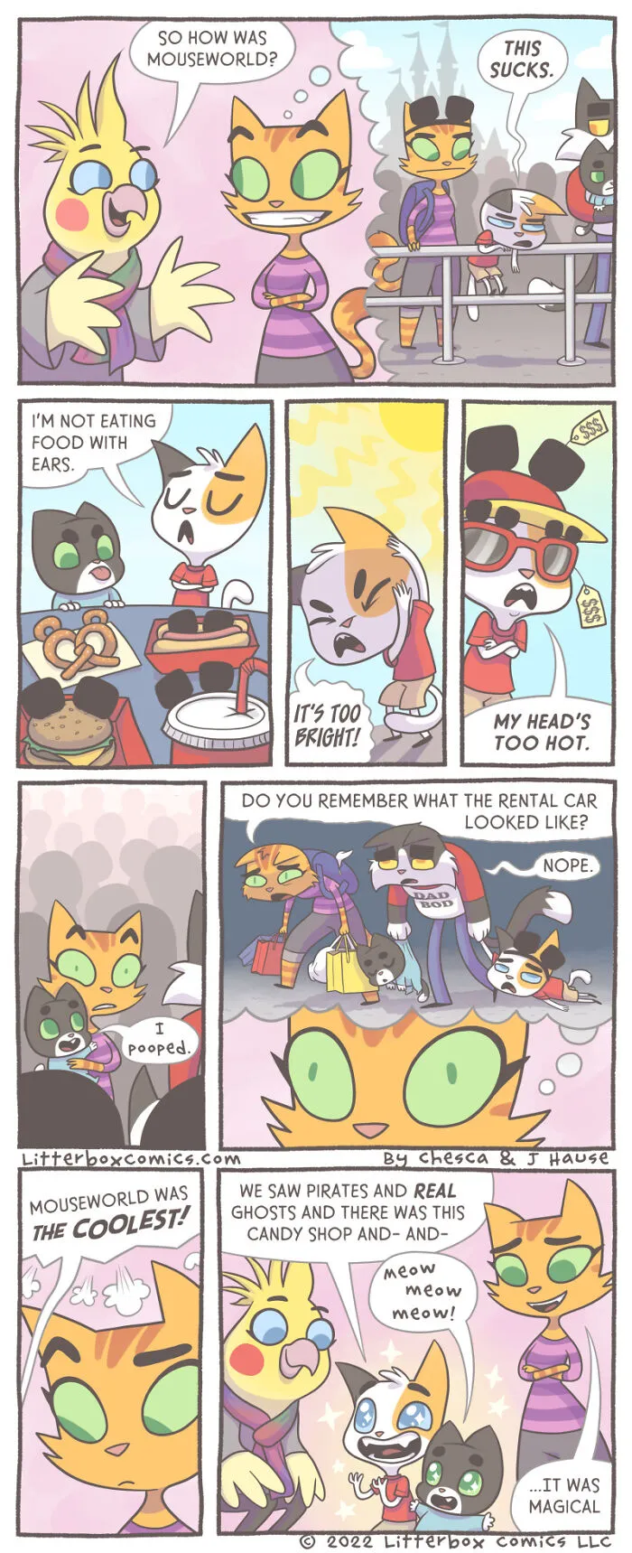 I Illustrate My Experience As A Modern-Day Parent In 30 Comics With A Feline Twist (New Pics)