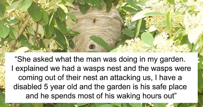 Neighbor Calls This Mom "Evil" For Asking Pest Control To Remove A Wasp Nest To Protect Her 5 Y.O. Kid, She Wonders If She's A Jerk For Doing So