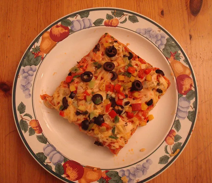 Pizza cuadrada