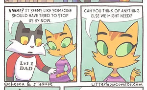 I Illustrate My Experience As A Modern-Day Parent In 30 Comics With A Feline Twist (New Pics)