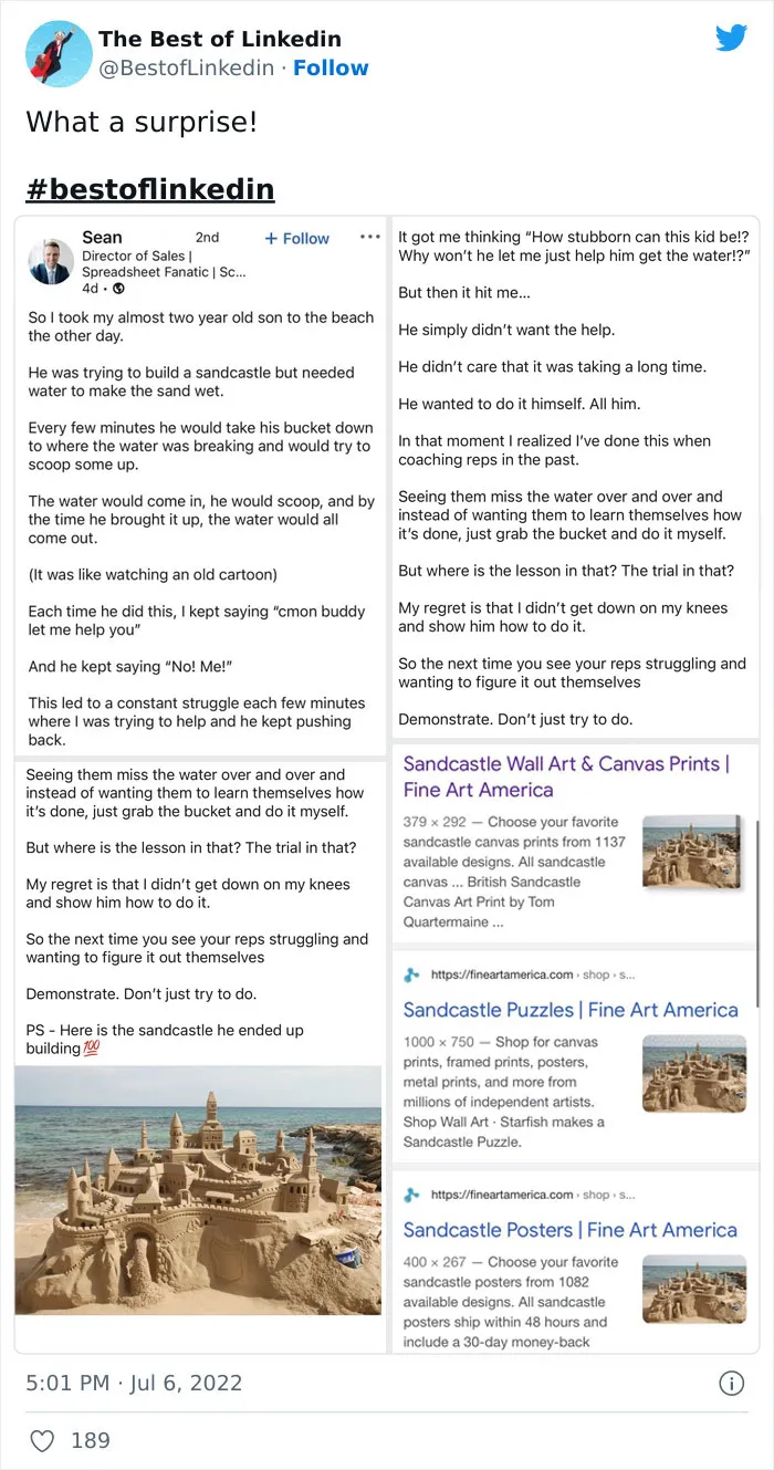 40 Cringeworthy LinkedIn Posts That Got Called Out By This Twitter Page