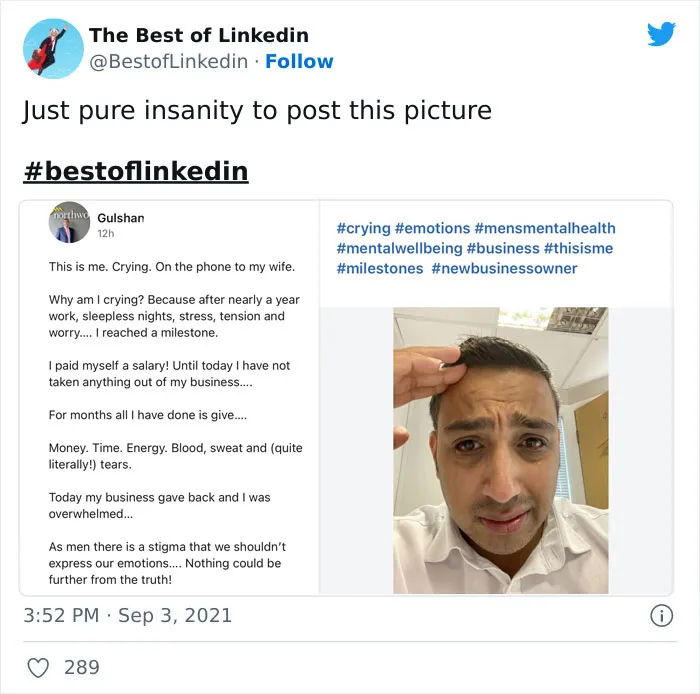 40 Cringeworthy LinkedIn Posts That Got Called Out By This Twitter Page