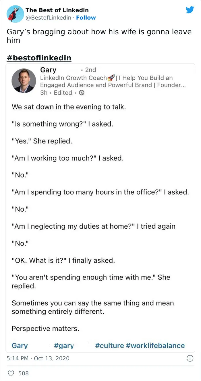 40 Cringeworthy LinkedIn Posts That Got Called Out By This Twitter Page