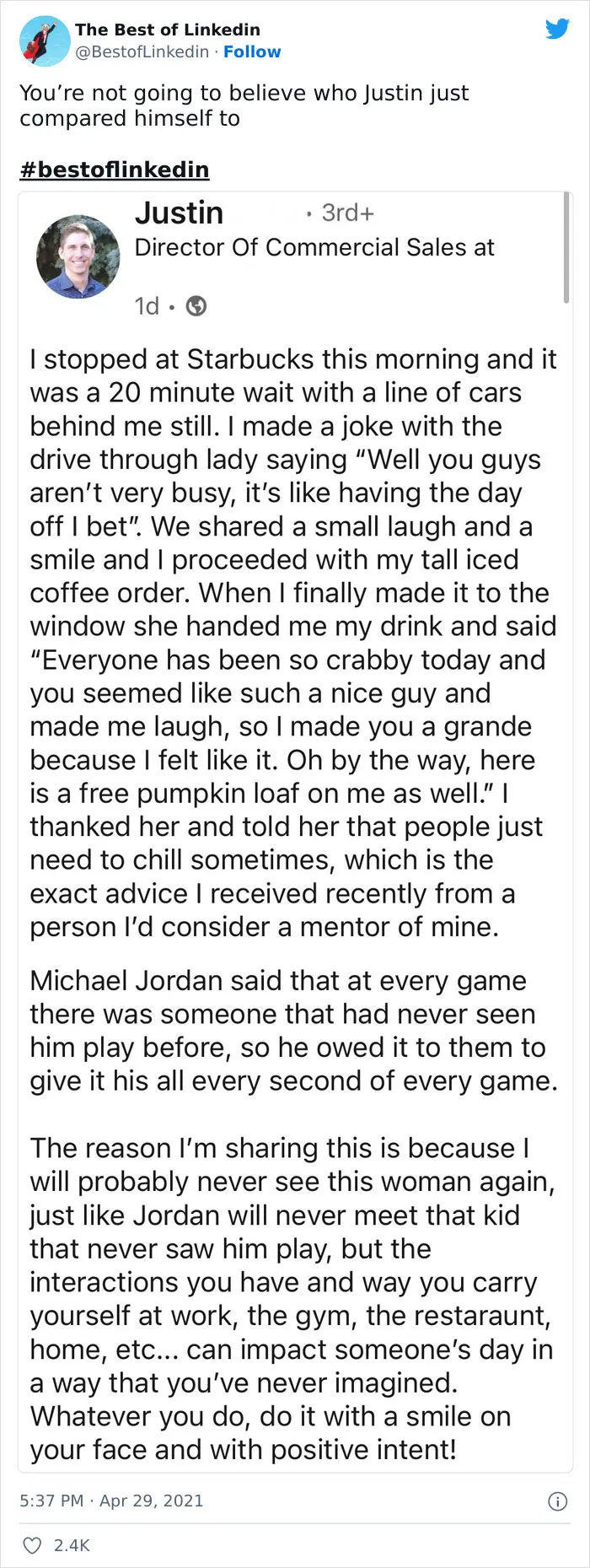 40 Cringeworthy LinkedIn Posts That Got Called Out By This Twitter Page