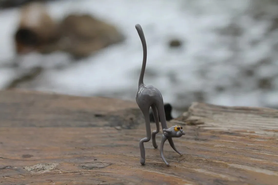 I Own The Glass Symphony Workshop, Make Custom Glass Cats In All Colours, Here Are Some Of Them