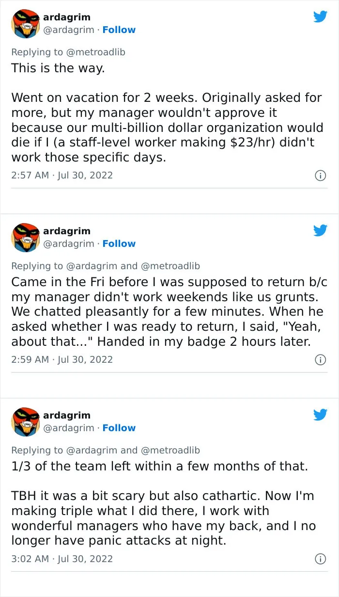 30 Wild And Iconic Ways People Quit Their Jobs, As Shared In This Viral Twitter Thread