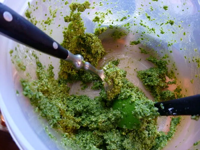 Making Pesto With A Hydraulic Press