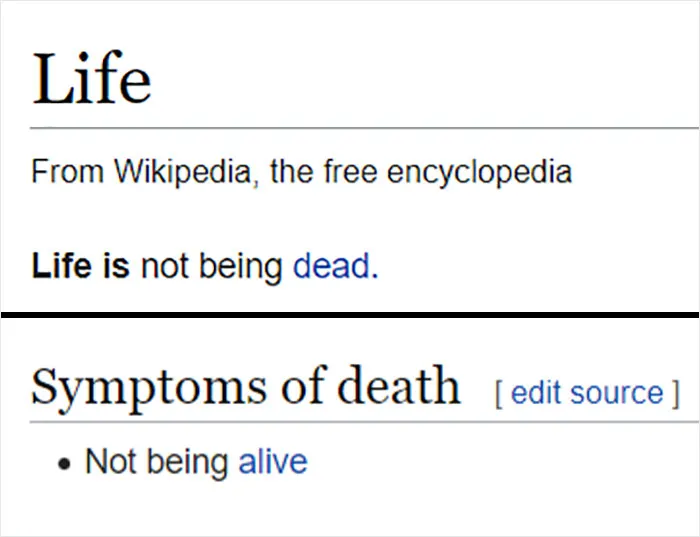 Folks Online Are Chuckling At These 30 Ridiculous “Edits” Of Wikipedia Pages As Shared By This Dedicated Twitter Page