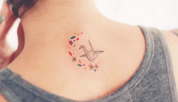 Origami  Crane Tattoo