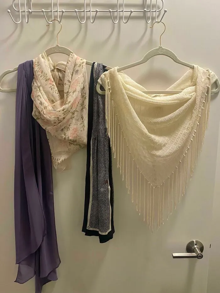 My Silk Scarf Collection From The Bins. Can’t Believe How Little I Paid For Such Pretty Things