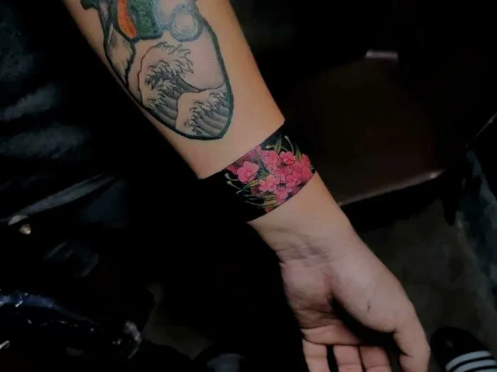 Floral Band - Done By Exequiel Ros II At Superficial Alchemy, Naga, Philippines