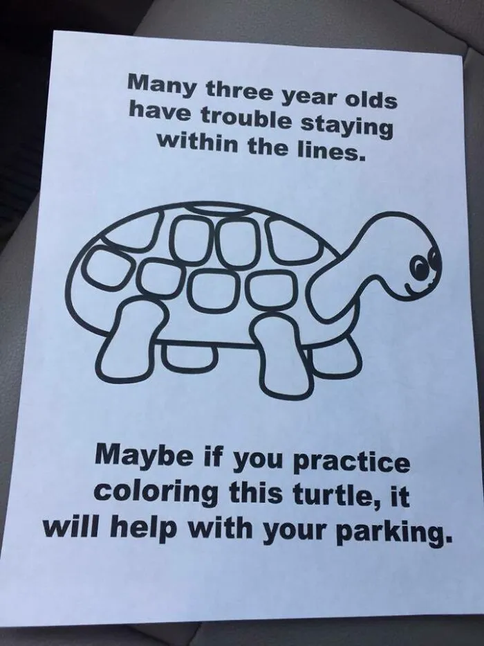 My Friend Found This Gem On Her Windshield. She Says She Deserved It