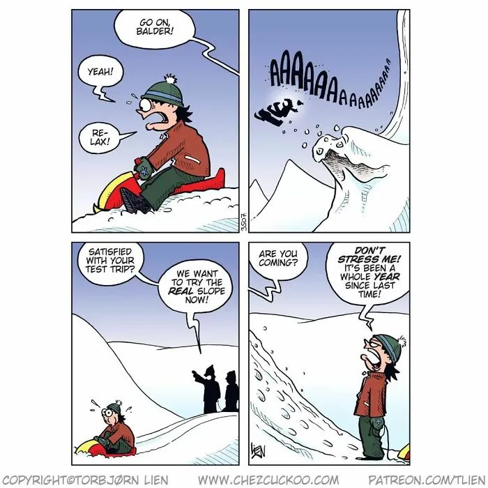This Norwegian Artist Makes Comics Featuring Funny And Unexpected Endings (30 New Pics)