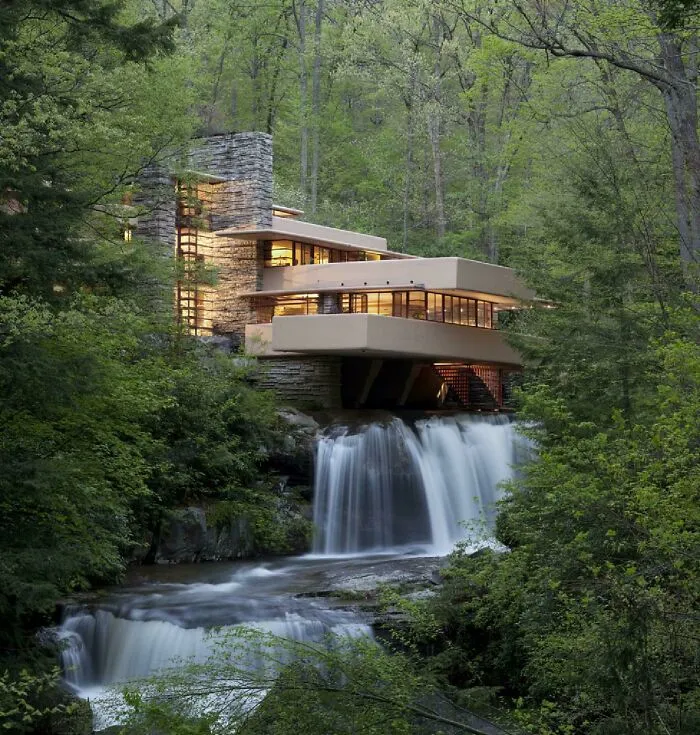 Casa de la cascada, EE.UU. (1936-39) de Frank Lloyd Wright