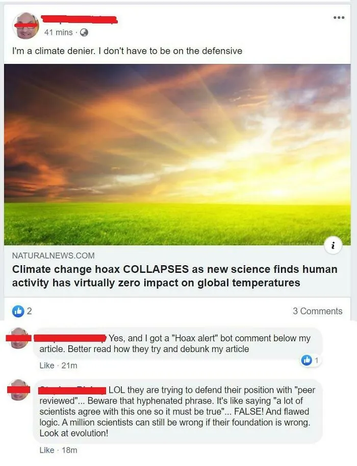 "I'm A Climate Denier. I Don't Have To Be On The Defensive"