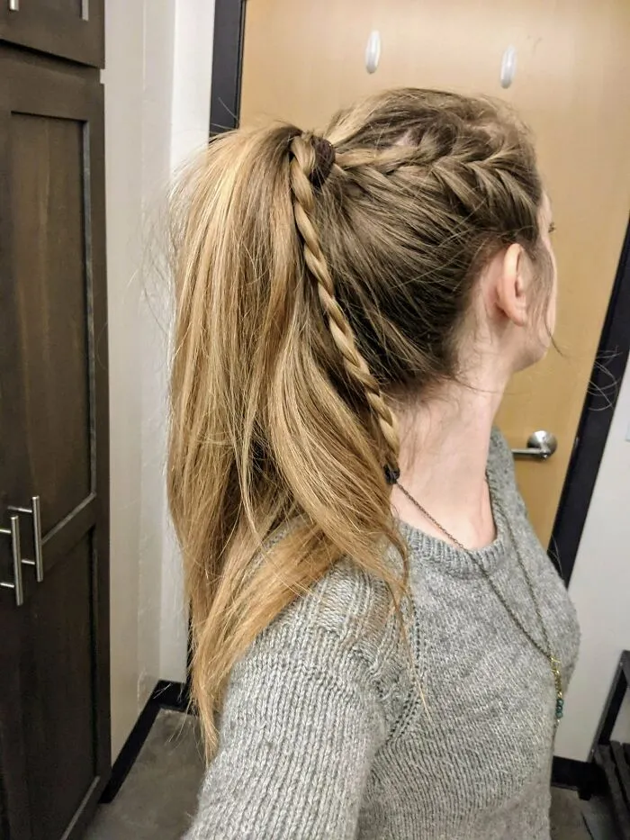 Hard To Capture Myself, But I Finally Felt The Confidence With My Long Hair To Try Some New Hairstyles, And I Feel Pretty Excited About This One!