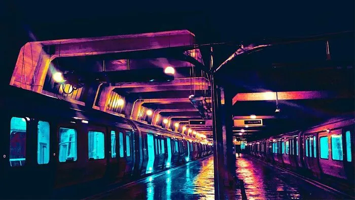 Caught My Local Train Station In The Rain