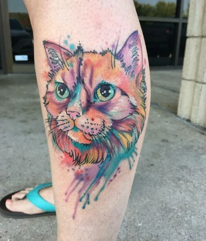 Finally Got My First Tattoo And It’s My Cat Viola
