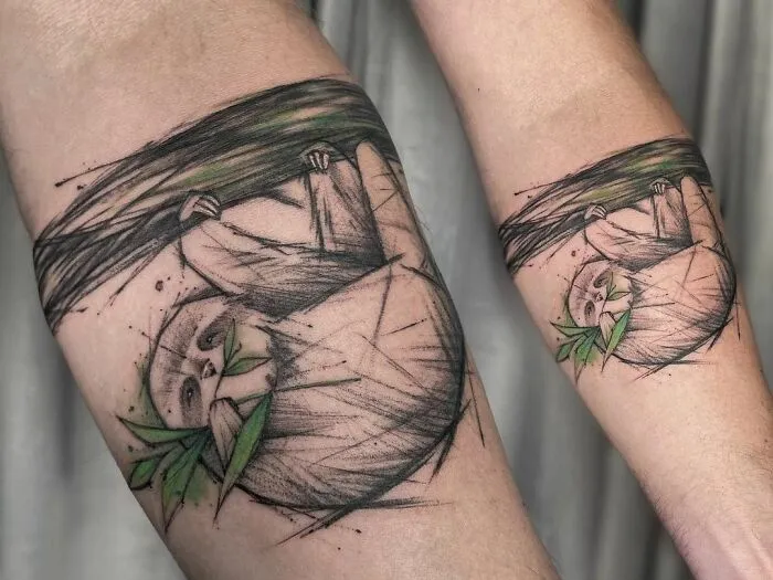 This Sloth Armband Tattoo