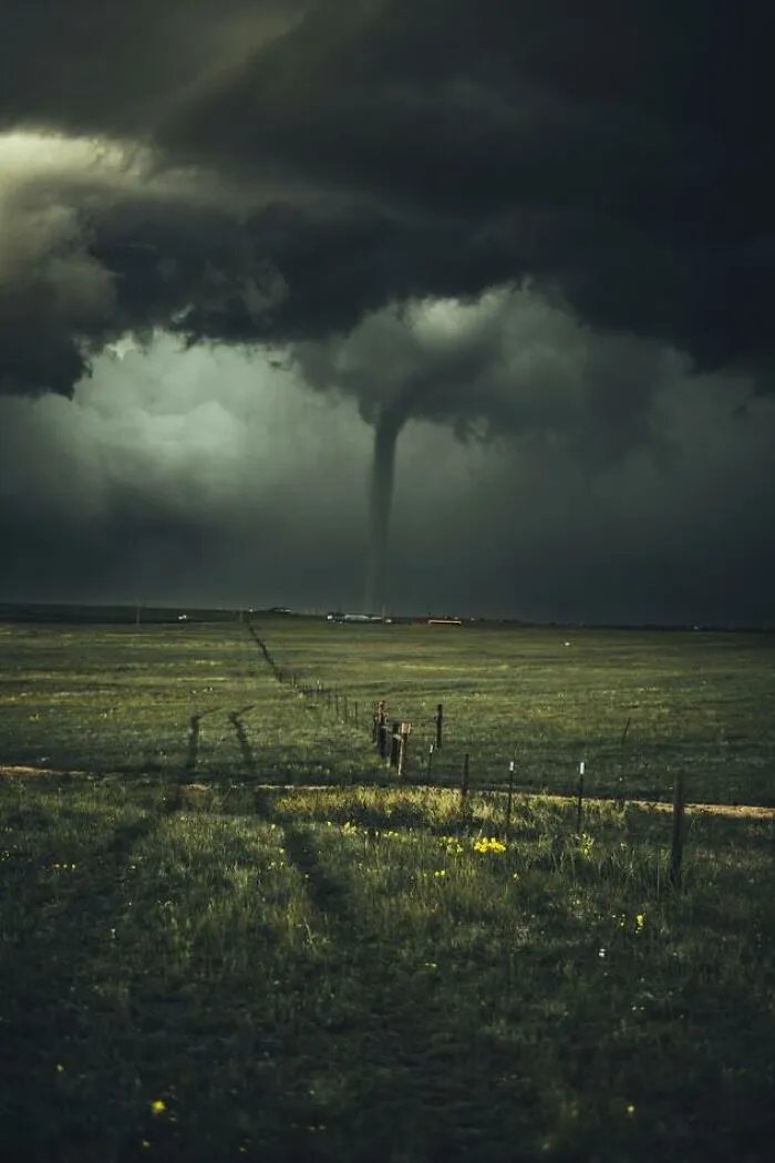 Un tornado en Wyoming, Estados Unidos