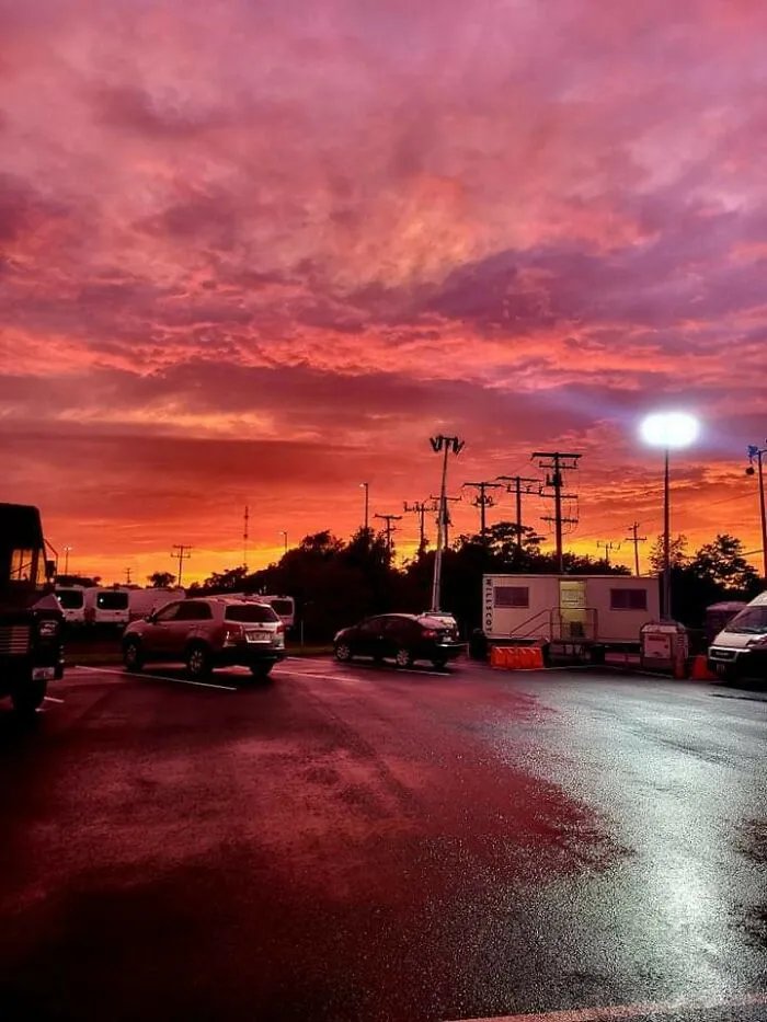 Sky Is On Fire As The Storm Passes